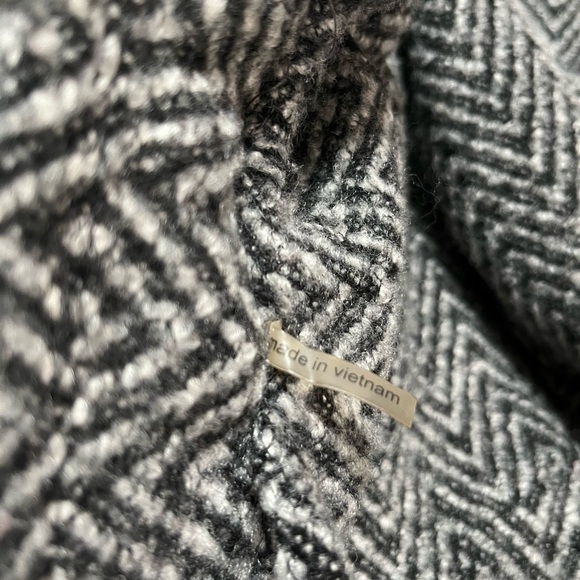 Laundry By Shelli Segal Black and White Pea Coat Size S - Picture 11 of 14